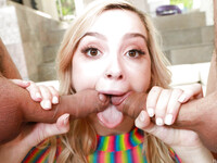 Lexi Lore gets two big dicks