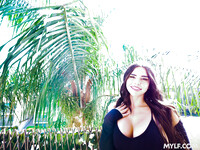 Black-haired bombshell Suttin can't wait to get laid