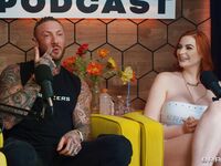Tattoed girls Abigail Morris and Toochi Kash share the red wolf